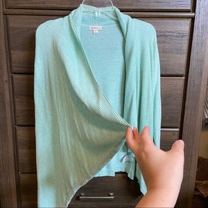 Unavailable Turquoise Open Sweater